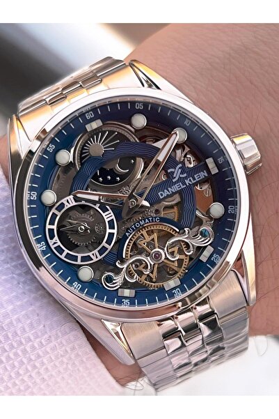 Daniel Klein Otomatik&Kurmalı Ay Ve Güneş Kadran Dual Time Özelikli Erkek Kol...