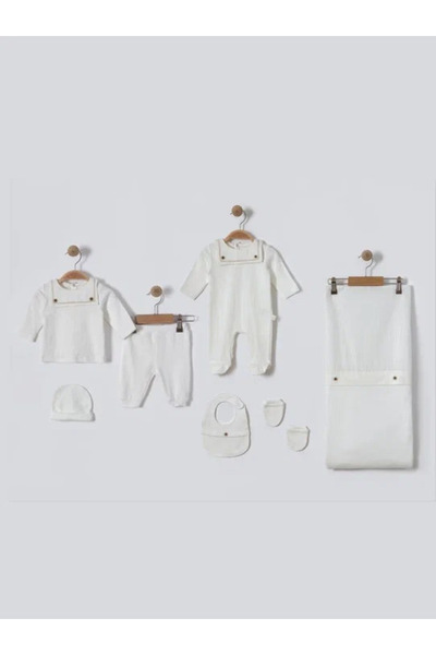 Baby shine Luxury Turkish unisex baby shower set - 100% natural cotton - 7 pi...