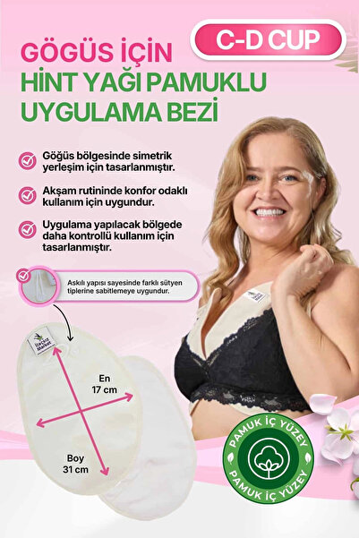 İlaçsız Market Hint Yağı Göğüs Uygulama Bezi (Castor Oil Pack) – %100 Organik...