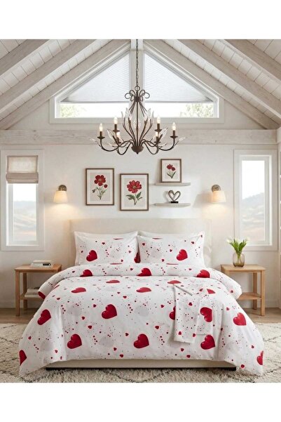 MORRİVAL ПРЕМИУМ ДВОЙНО КРЪСТНО 100% НАТУРАЛНО ПАМУЧНО СПАЛНО БЕЛЬО, ЕЛАСТИЧН...