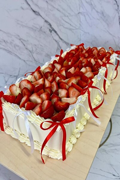 Esram Butik 10 Adet Kırmızı Hazır Fiyonk Pasta Duvar Balon Çeyiz Doğum Günü S...