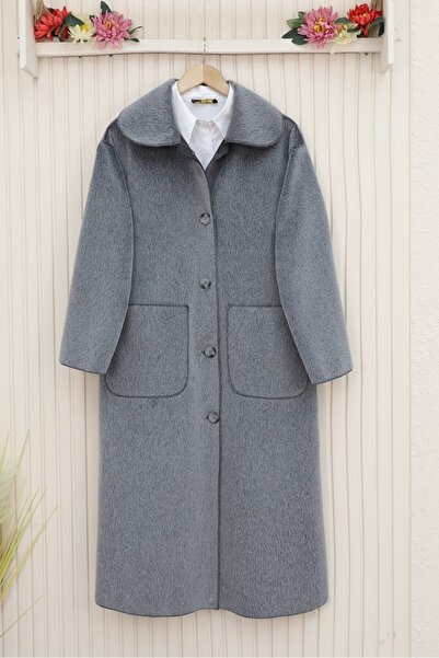 Modamorfo Pocketed button-down coat - smoky