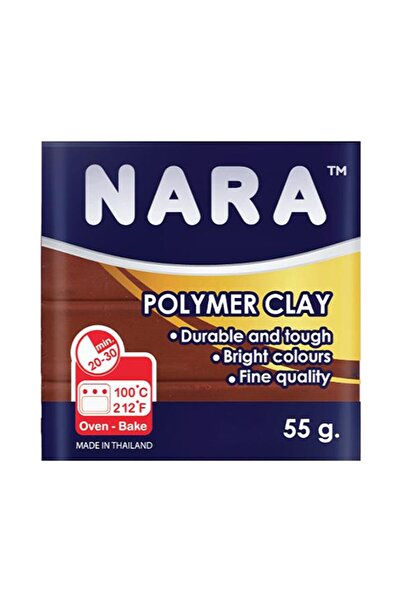 NARA Polymer Clay 55 Gram Pm46 Brown X 6 Pieces