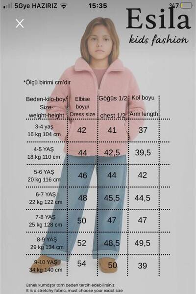 falcomini Girl's Versoft Plush Jacket with Zipper and Long Sleeves, Ages 4-10