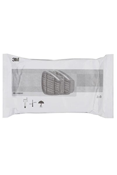 3M 6200 Yarım Yüz Maskesi + 6059 Abek Filtre + 5935 P3 Filtre +k501 Kapak