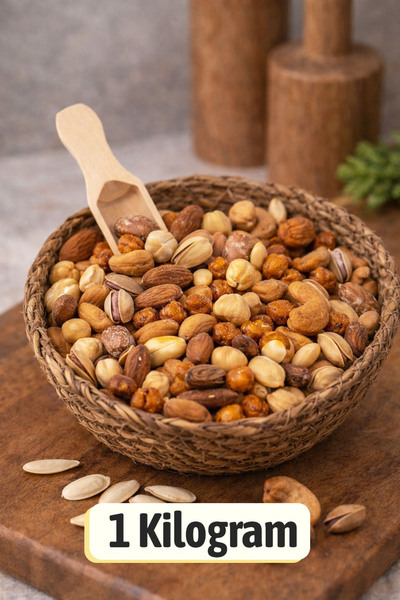 ÜLKÜ KURUYEMİŞ (1 KG) Taze 1. Kalite Lüks Çerez Ekstra Karışık Kuruyemiş