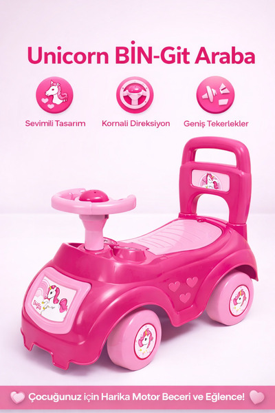 YILDIRIM OYUNCAK Unicorn Bingit Araba - Tek Boynuzlu At İlk Arabam