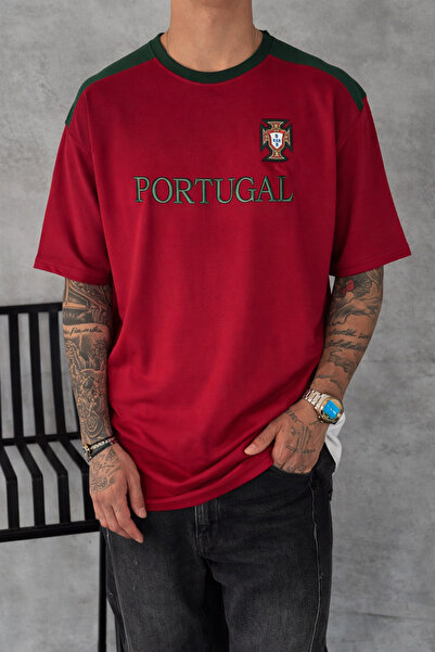İLKCET MODA Portugal Vez Oversize kroj Unisex T-shirt