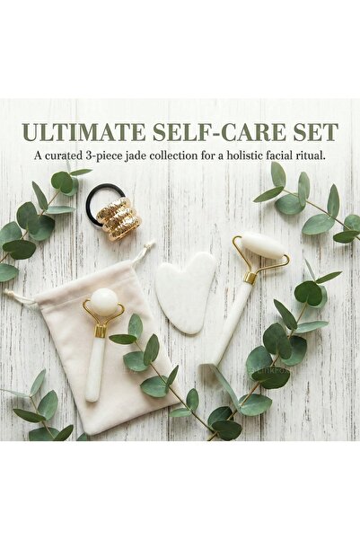 sengen مجموعة هدايا رمضان لعيد الأم، تتضمن مجموعة تدليك الوجه من اليشم الطبيع...