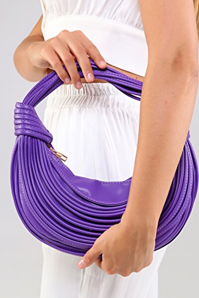 Morpelikan حقيبة كتف نسائية بتصميم أنيق باللون الأرجواني