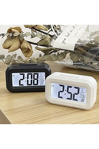 Janva Akıllı Masa Mutfak Ders Çalışma Saati Dijital Termometreli Sıcaklık Ölç...