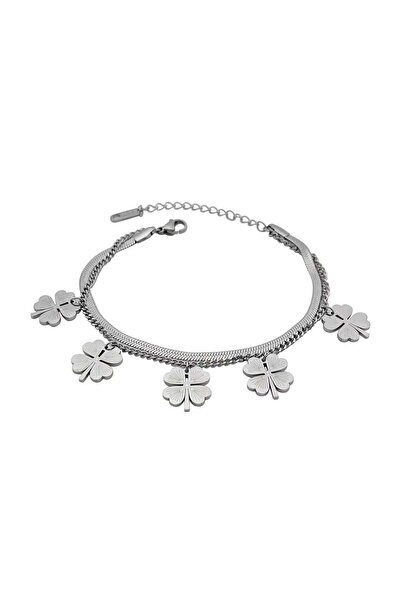 Pursehuit Brățară de culoare argintie, realizată din oțel inoxidabil, suflată...