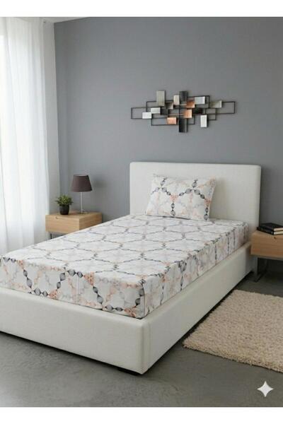 Design of colours ملاءة مطاطية لشخص واحد وغطاء وسادة واحد