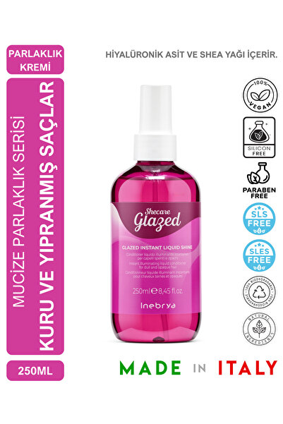 Inebrya شيكير بلسم سائل لامع للشعر يعطي لمعاناً فوريًا 250 مل