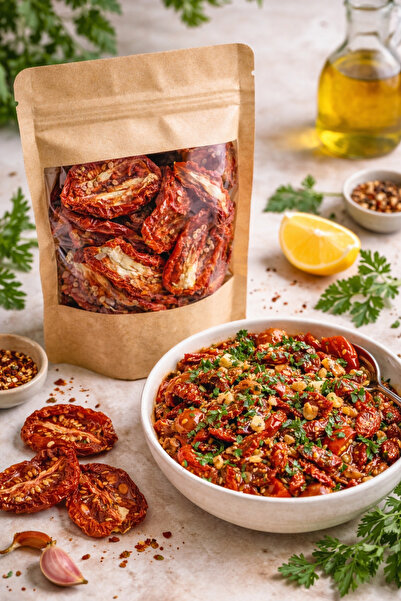 shaymia natural Doğal Kurutulmuş Katkısız Domates-Yumuşak-250 gr