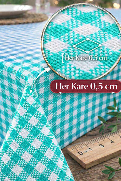 serelya Checkered Tablecloth, Checkered Picnic Cloth - Plaid Checkered Tablec...