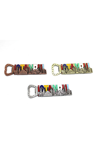 Genel Markalar İstanbul Temalı Metal Magnet Ve Açacak Alk3328