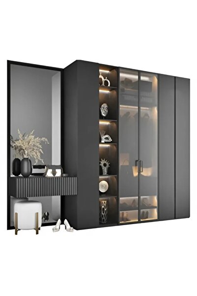 PalmirAtic Gardrop lüks makyaj masalı LED aydınlatma sistemli