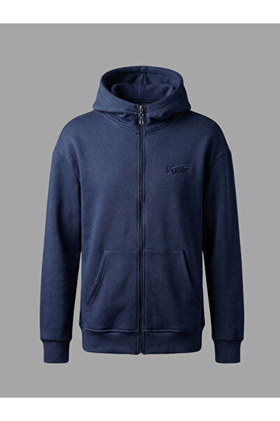 WAMOSSALAPLI Ανδρική χειμερινή ζακέτα με φλις εσωτερικά και φερμουάρ STVVD