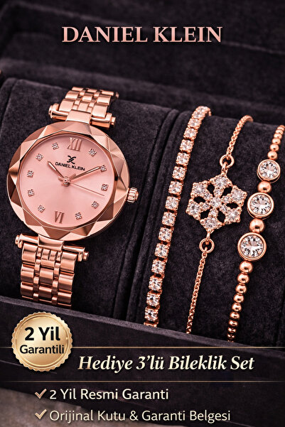 Daniel Klein Brand Original - Rose Gold Color - 2 Year Warranty Women's Wrist...