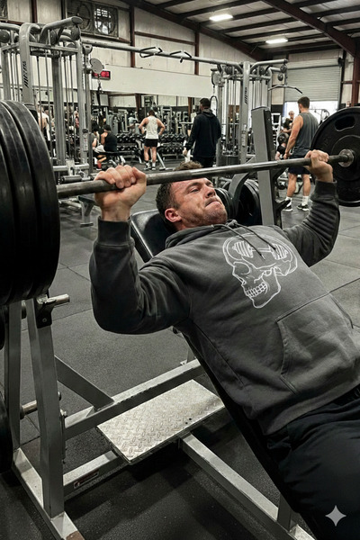 OXVİN Dead Lift - Unisex Sa kapuljačom Kangaroo Pocket 3-thread Puff ( Postav...