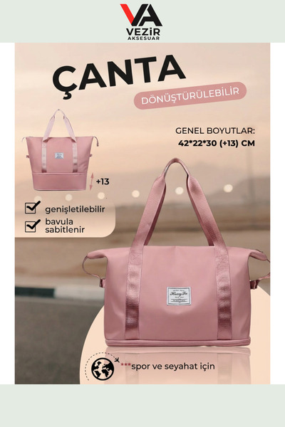 Hong-Fu 30L Katlanabilir Seyahat ve Spor Çantası – Geniş Kapasiteli, Çok Cepl...