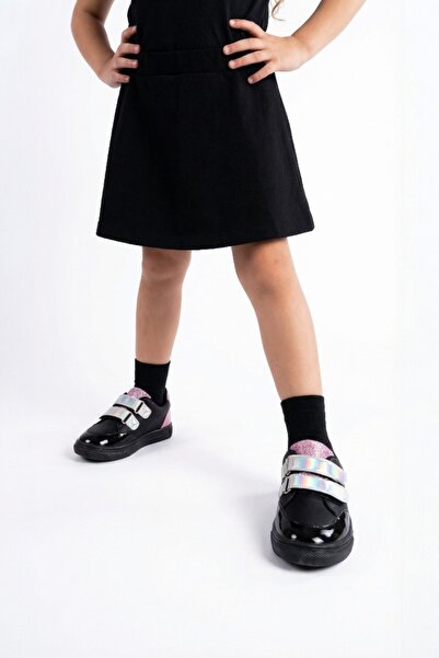 Party First Step Orthopedic Velcro Casual Casual Glossy Glitter Kids Sneaker Shoes Size 21-30