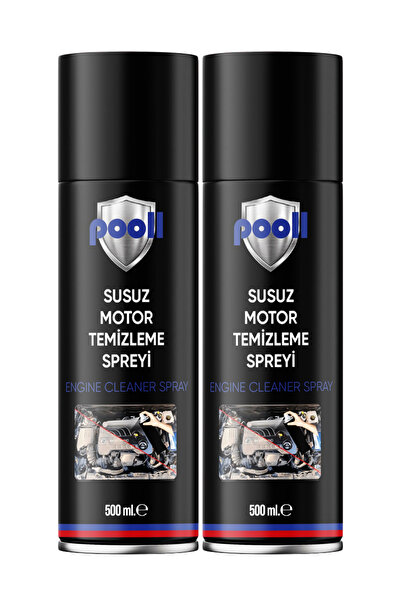 POOLL Susuz Motor Temizleme Spreyi 500 ML 2 Adet Motor Temizleme Spreyi Motor...