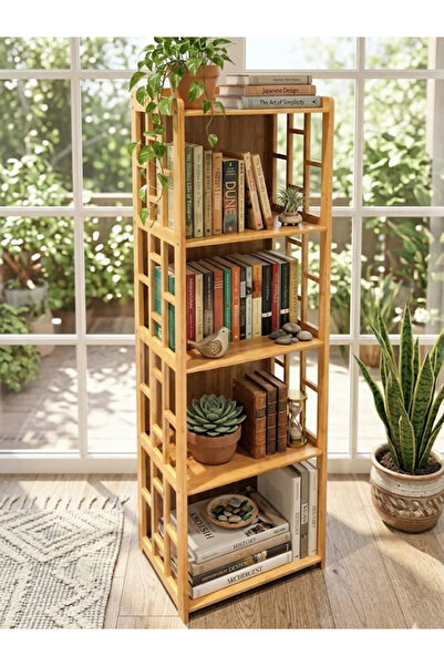 TrentonGCC 5-Tier Storage Bookshelf Organizer 45×30×150 cm