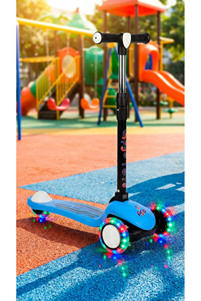 PRO Toys Işıklı Ve Katlanabilir Fren Sistemli Çocuk Scooter
