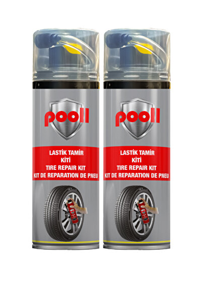 POOLL Lastik Tamir Kiti Lastik Tamir Spreyi 400 ML Otomobil Suv Motosiklet La...