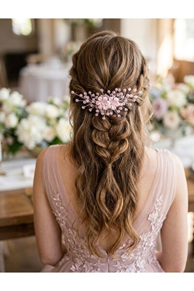 ASİMEL TASARIM Прах за сватбена диадема Аксесоар за коса Сватбена церемония с...