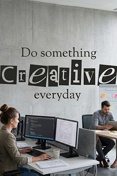 KT Decor Uradi nešto kreativno svakodnevna zidna naljepnica