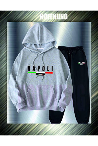 HOFFNUNG Unisex Casual Tracksuit Set Napoli Hoffning Outdoor Full Hoodie