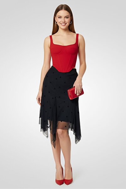 Givenchy Women Brand Logo Midi Skirt, Black