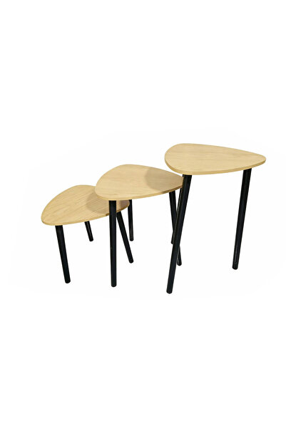 Generic Set of 3 nesting side tables, coffee table, with a stylish and modern...