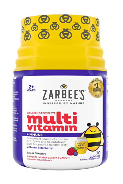 Zarbees Complete Kids Multivitamin Digestive Health Easy To Chew Kids Daily G...