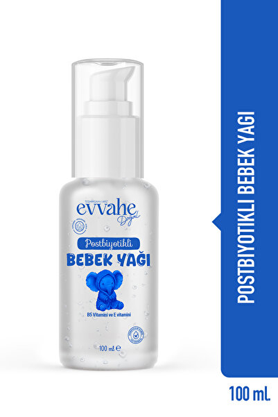 EVVAHE DOĞAL Postbiyotikli Bebek Yağı 100ml