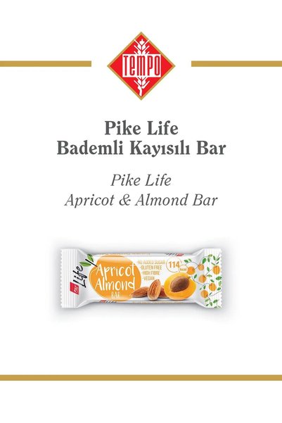 Pike Life Apricot Almond Bar 30 g X 12 Pieces