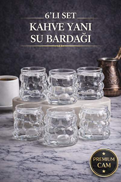 PAKETLENDİ Boncuk/üzüm Kahve Yanı Bardağı Pinterest (75ML) 6 Adet (6PCS)