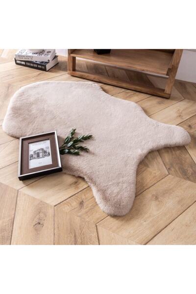 SARAZ HALI Dekoratif Tavşan Tüyü Post Peluş Kaymaz