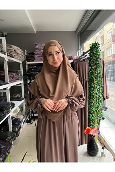 Yüsra Collection Liza Elbise Ve Kısa Sufle 2’li Takım