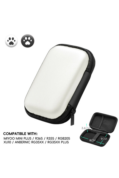 Choice White Data Frog Protable Bag for RG35XX Plus Case for ANBERNIC RG35XX ...