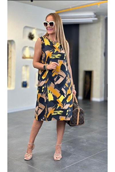 DISHI FASHİON Rochie clopot fără mâneci