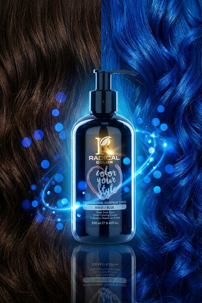 Radical Color Su Bazlı Saç Boyası 250 ml Mavi