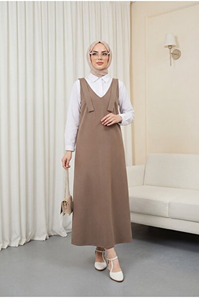 Modamorfo Naramenice Na vezivanje Duga jakna - svetlo braon