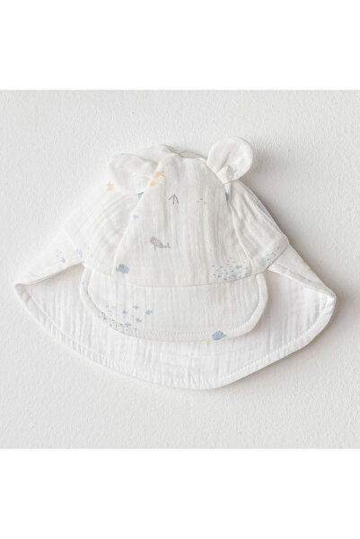 andywawa Ac25618 Okean je moje srećno mesto muslin šešir beli