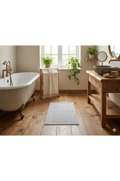 Altınbaşak 50X90Cm Large Luxury Foot Towel - Bathroom and Sink Mat (1 Piece)