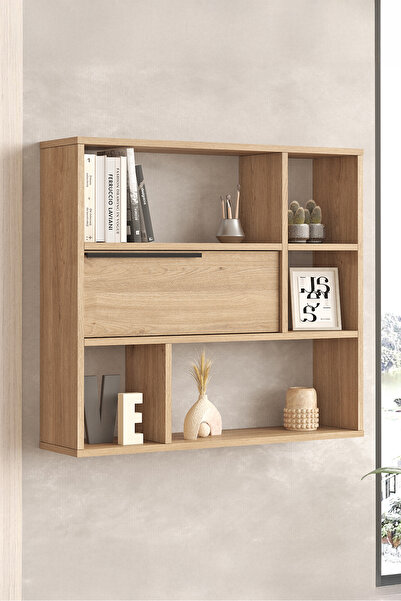 Yurudesign Ocean Duvar Rafı Kitaplık Kapaklı Sepet On5-s