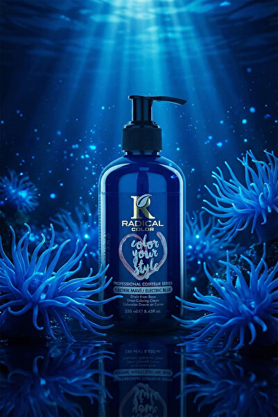 Radical Color Su Bazlı Saç Boyası 250 Ml Elektrik Mavi